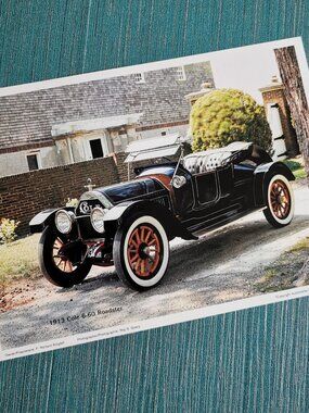 Cole 6-60 Roadster Auto Art 9 5/8" x 7" Luxury Automobile Antique Car Classic